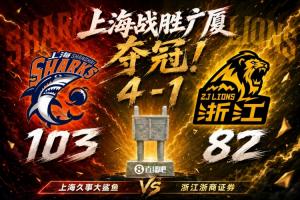瑞典vs突尼斯-3-上海绅士横扫广厦！时隔24年再夺总冠军！王哲林爆砍29+14！