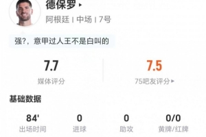 实时德保罗本场0射0过人+1关键传球 5长传5成功+4对决抗1成功 获评7.7分直播_实时德保罗本场0射0过人+1关键传球 5长传5成功+4对决抗1成功 获评7.7分直播在线观看_免费看直播